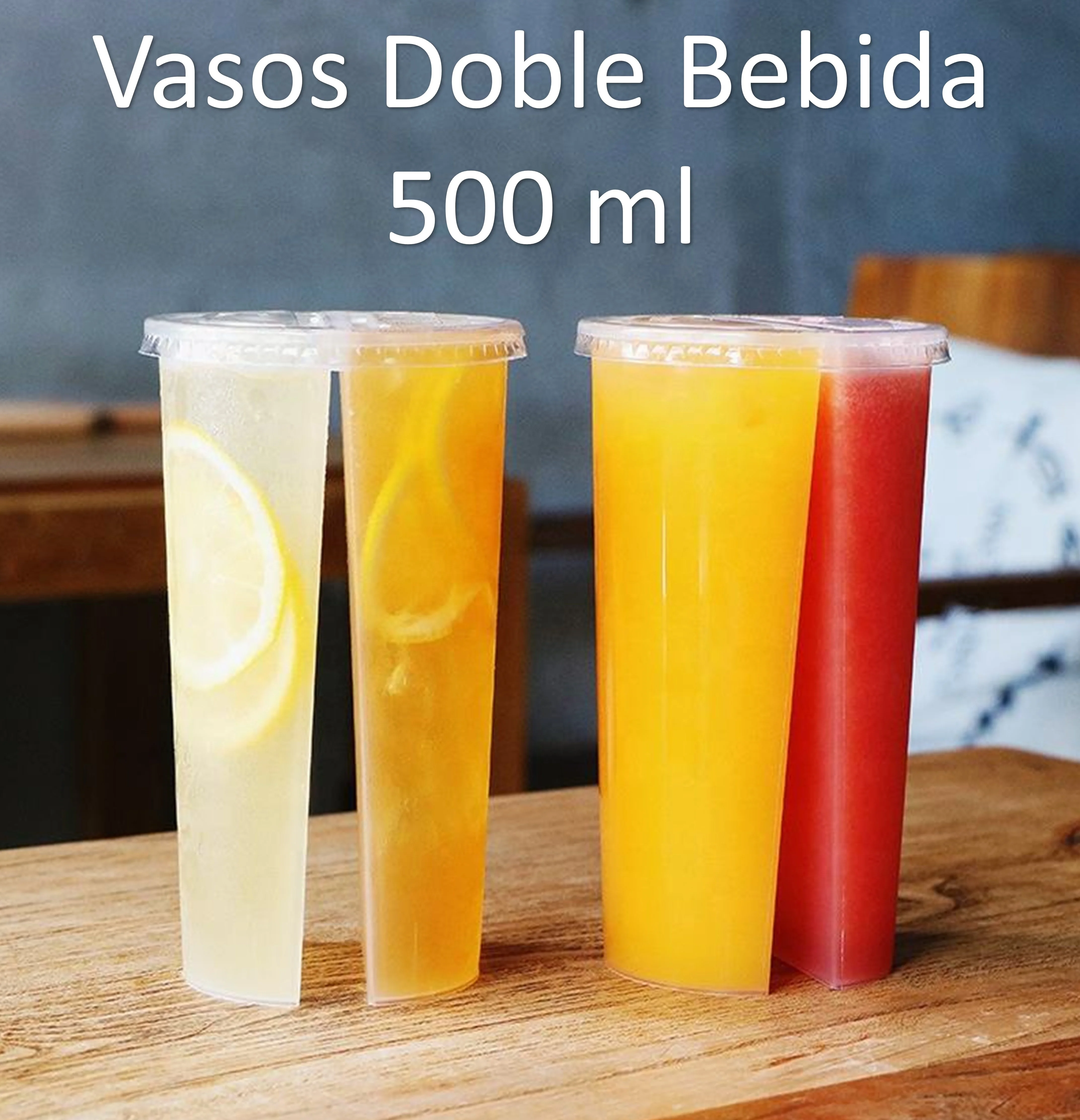 VASO DOBLE BEBIDA 500 ML