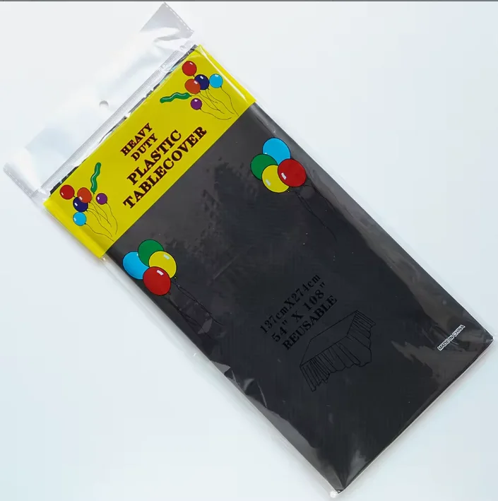 MANTEL PLASTICO NEGRO PARA TABLERO - RECTANGULAR - 137 CM X 274 CM