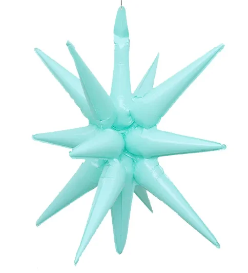 GLOBO ESTRELLA DE PICO 22" VERDE PASTEL 