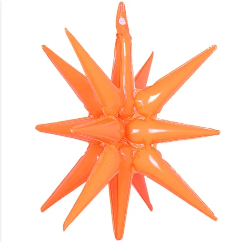 GLOBO ESTRELLA DE PICO 22" NARANJA MATE 