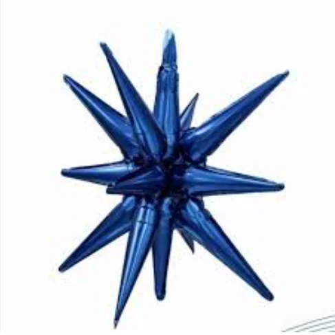 GLOBO ESTRELLA DE PICO 22" AZUL MARINO 