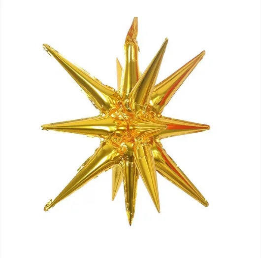 GLOBO ESTRELLA DE PICO 22" DORADO 