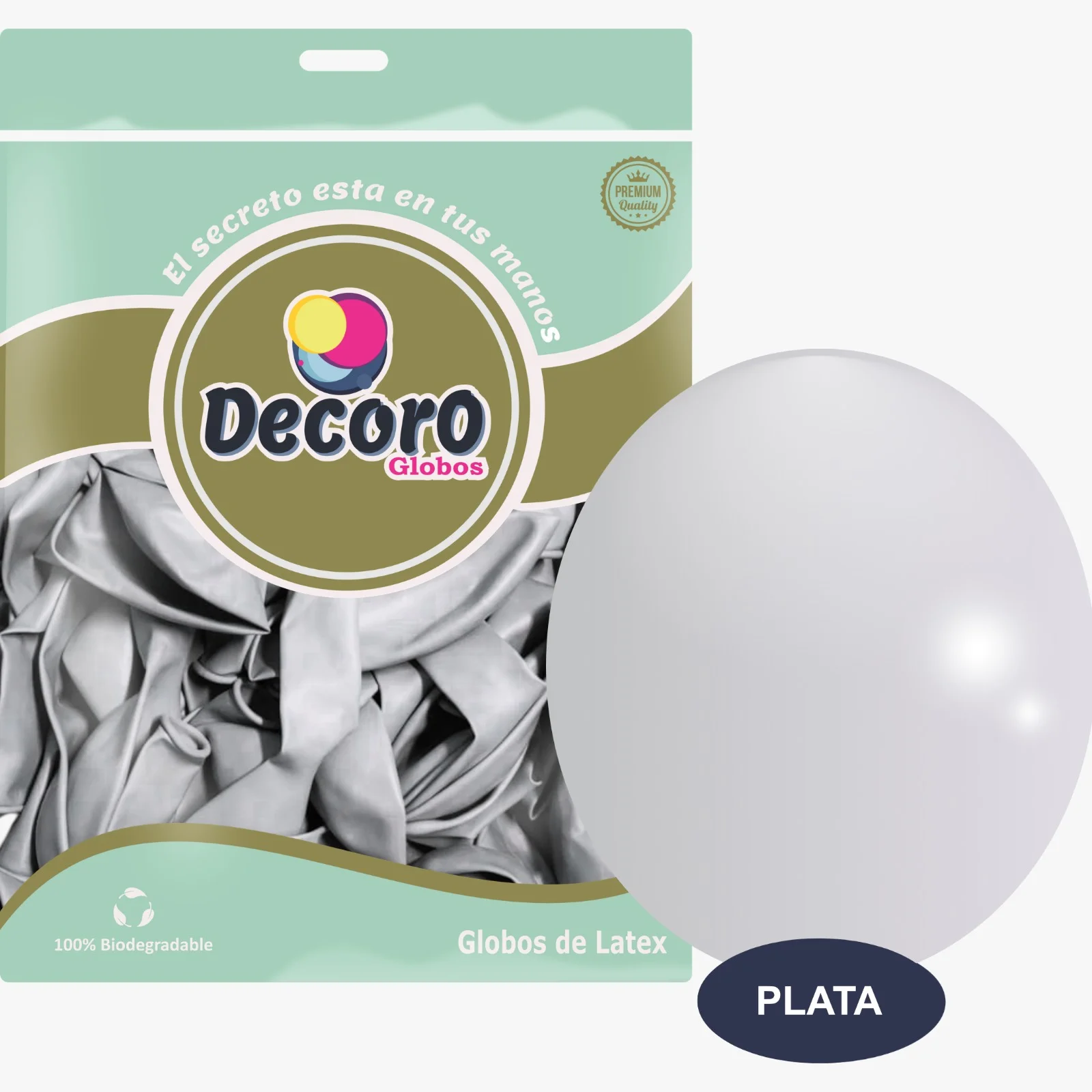 DECORO ICE PLATA 12"X50PZ 3.2G HIGH FASHION
