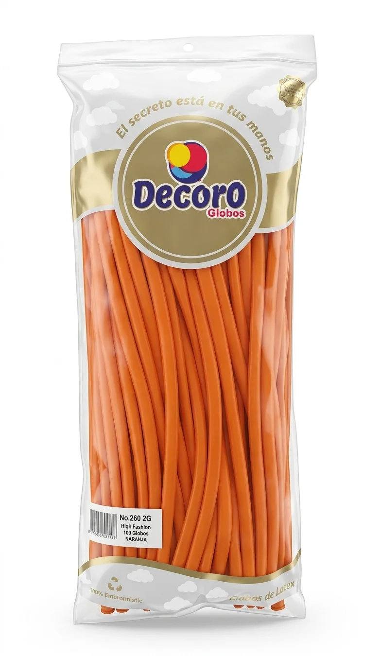 DECORO NARANJA 260"X100 PZAS HIGH FASHION