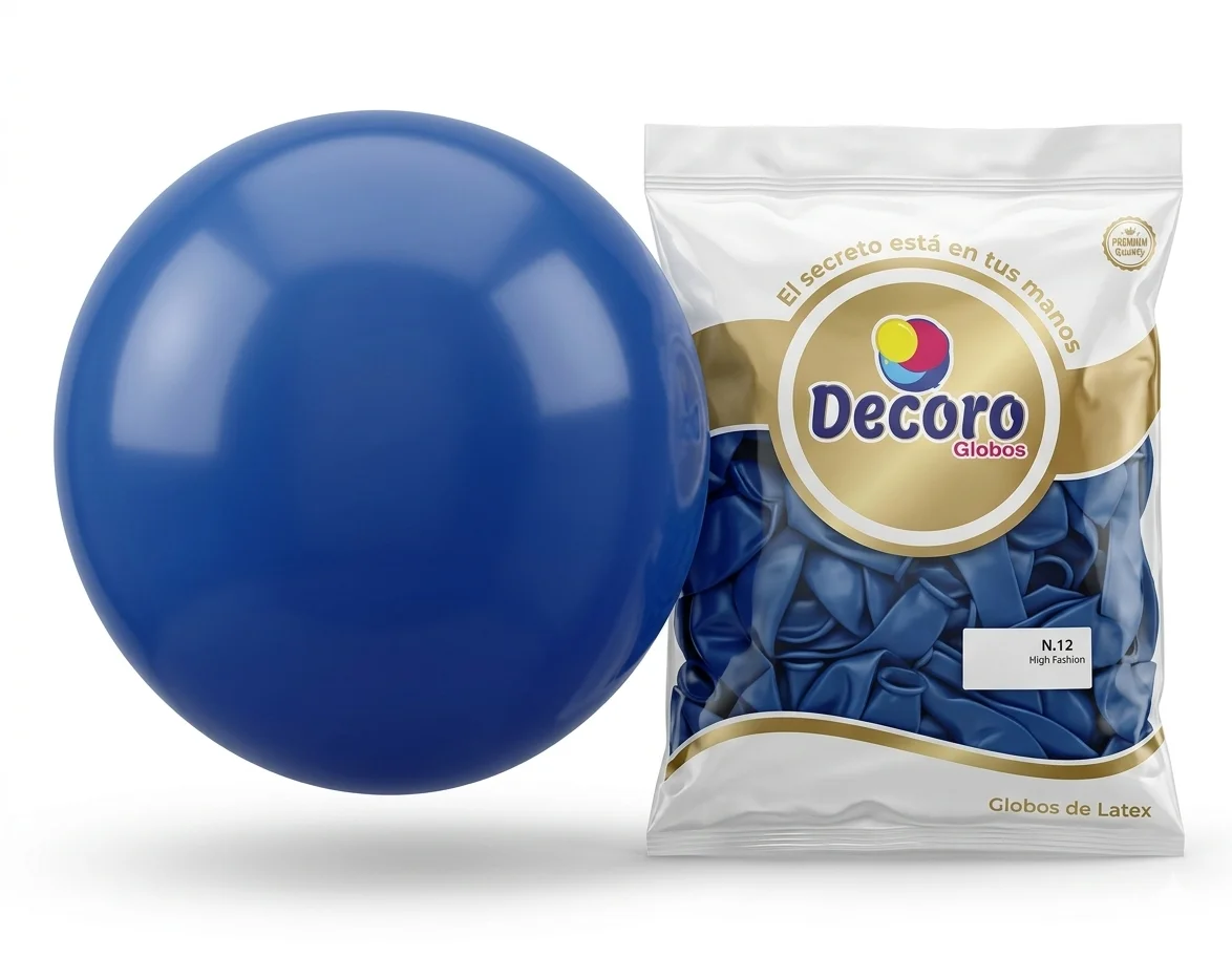 DECORO HIGH FASHION 12"X100 PZA AZUL MEZCLILLA  2.8 GR