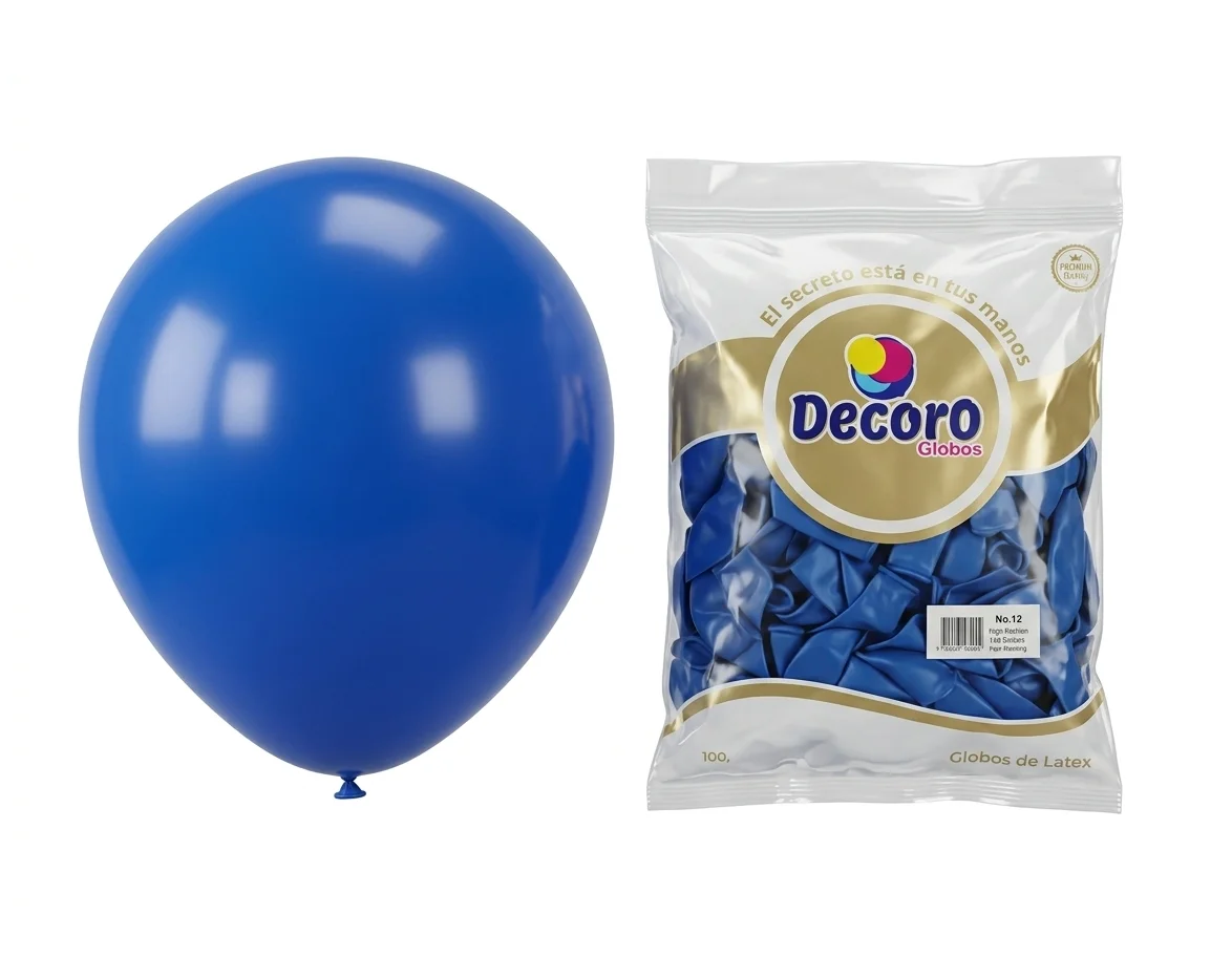 DECORO   AZUL PROFUNDO 12"X100 PZA HIGH FASHION 2.8 GR