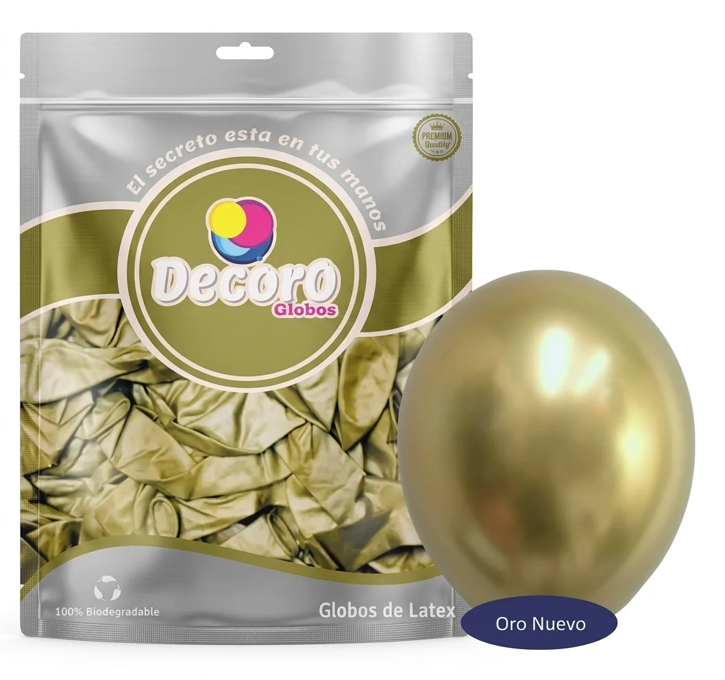 DECORO   CHROME J1 - ORO NUEVO 12"X50 PZAS