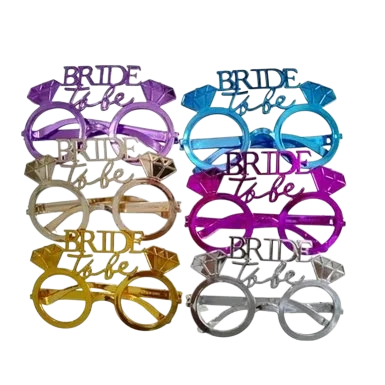 LENTES PLASTICO COLORES BRIDE TO BE DESPEDIDA DE SOLTERA  PFM-F-34