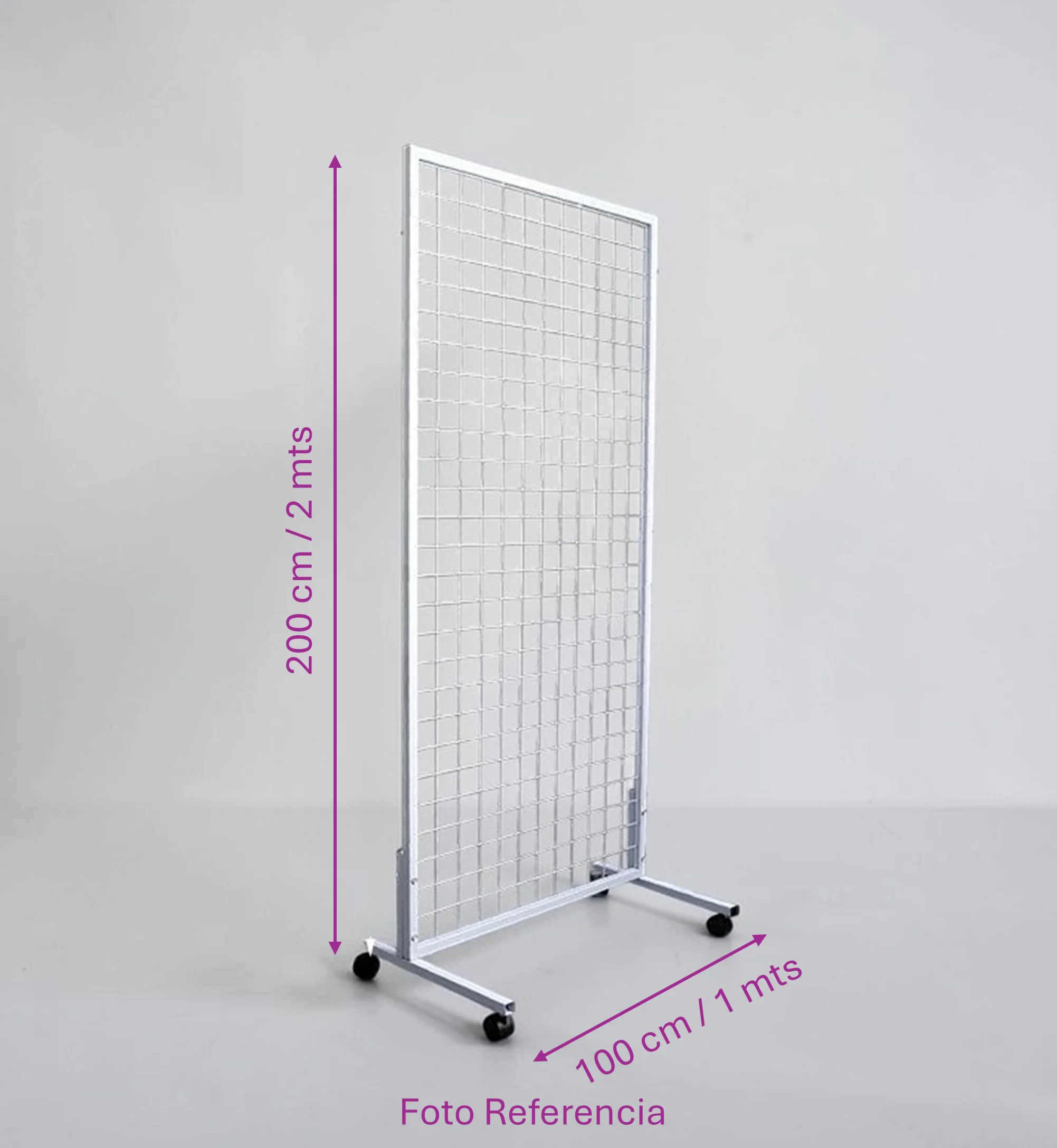 BASE/PANELES/REJILLA DE MALLA METÁLICA 100CM X 200CM