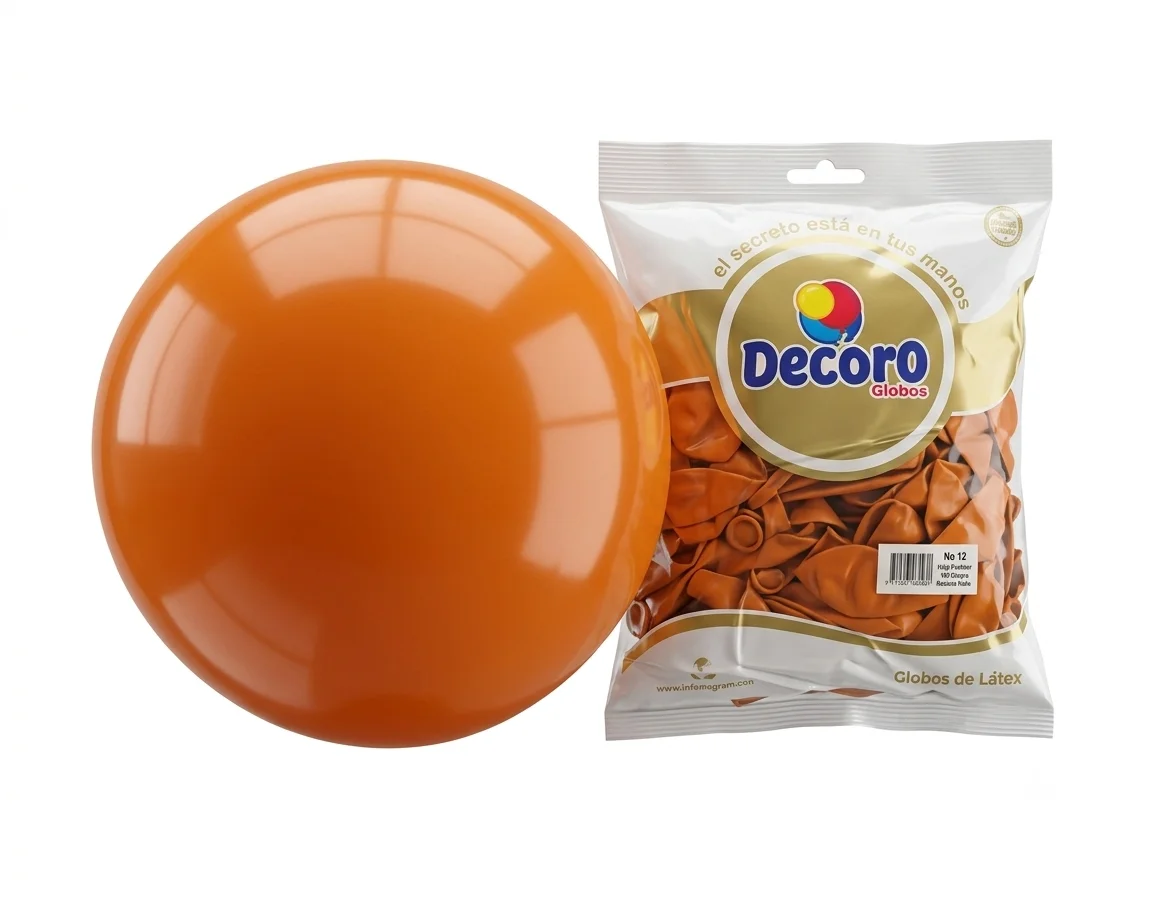 DECORO   NARANJA PALO 12"X50 PZA HIGH FASHION 3.2G