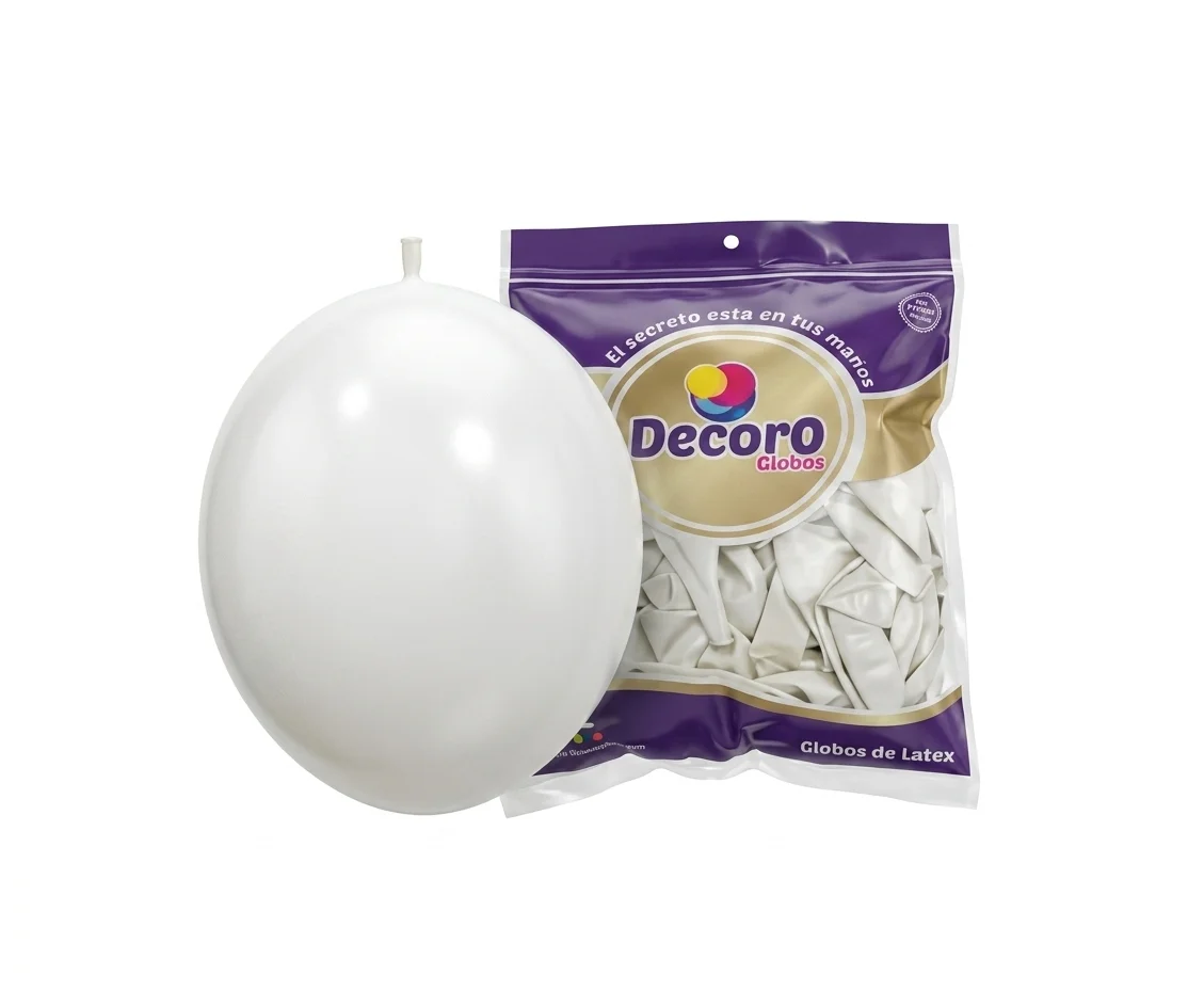 DECORO  BIPOLO BLANCO 12"X100 PZAS HIGH FASHION