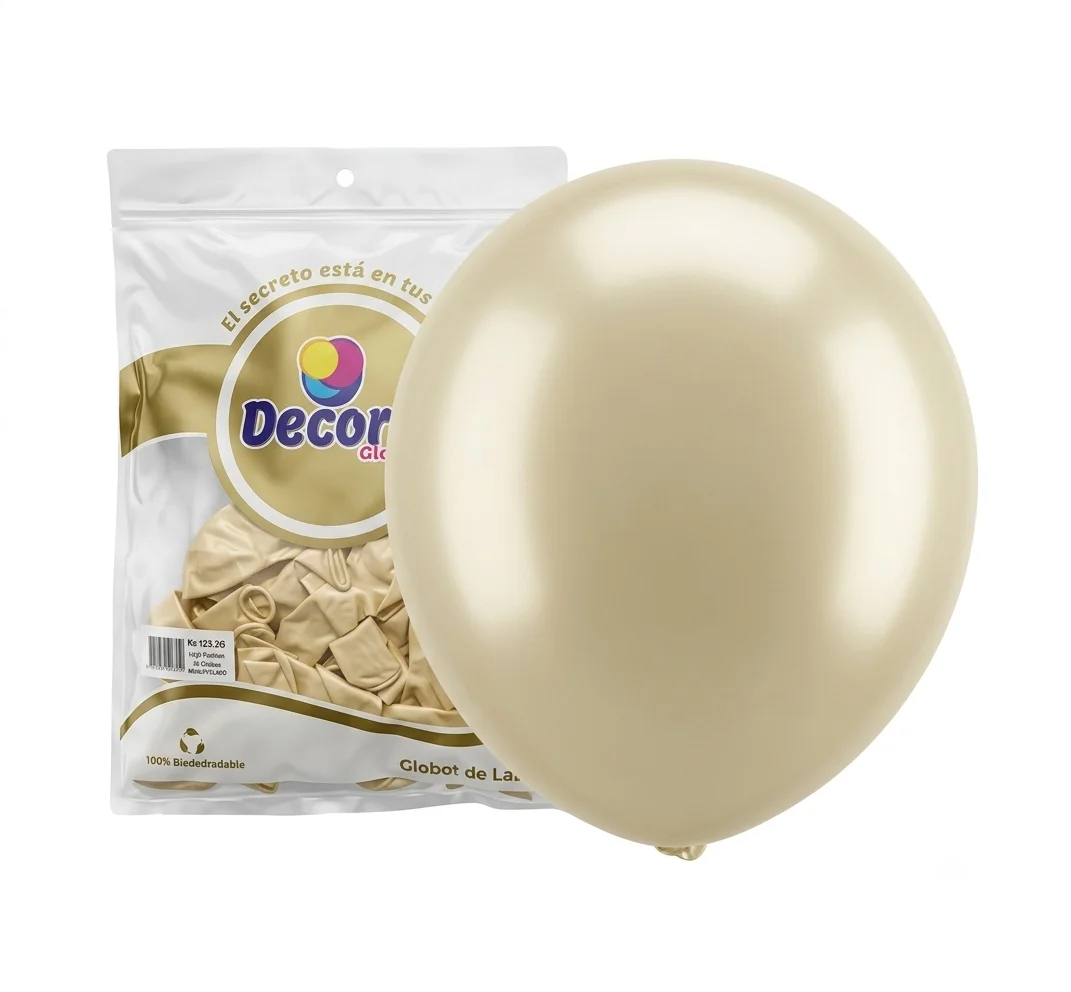 DECORO MARFIL PERLADO 12"X50PZ 3.2G HIGH FASHION