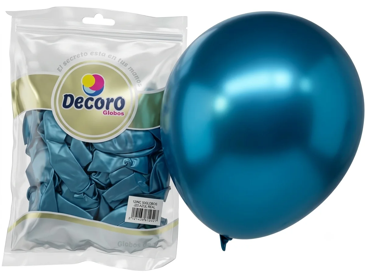 DECORO   CHROME J20 - AZUL REAL 18"X25 PZAS