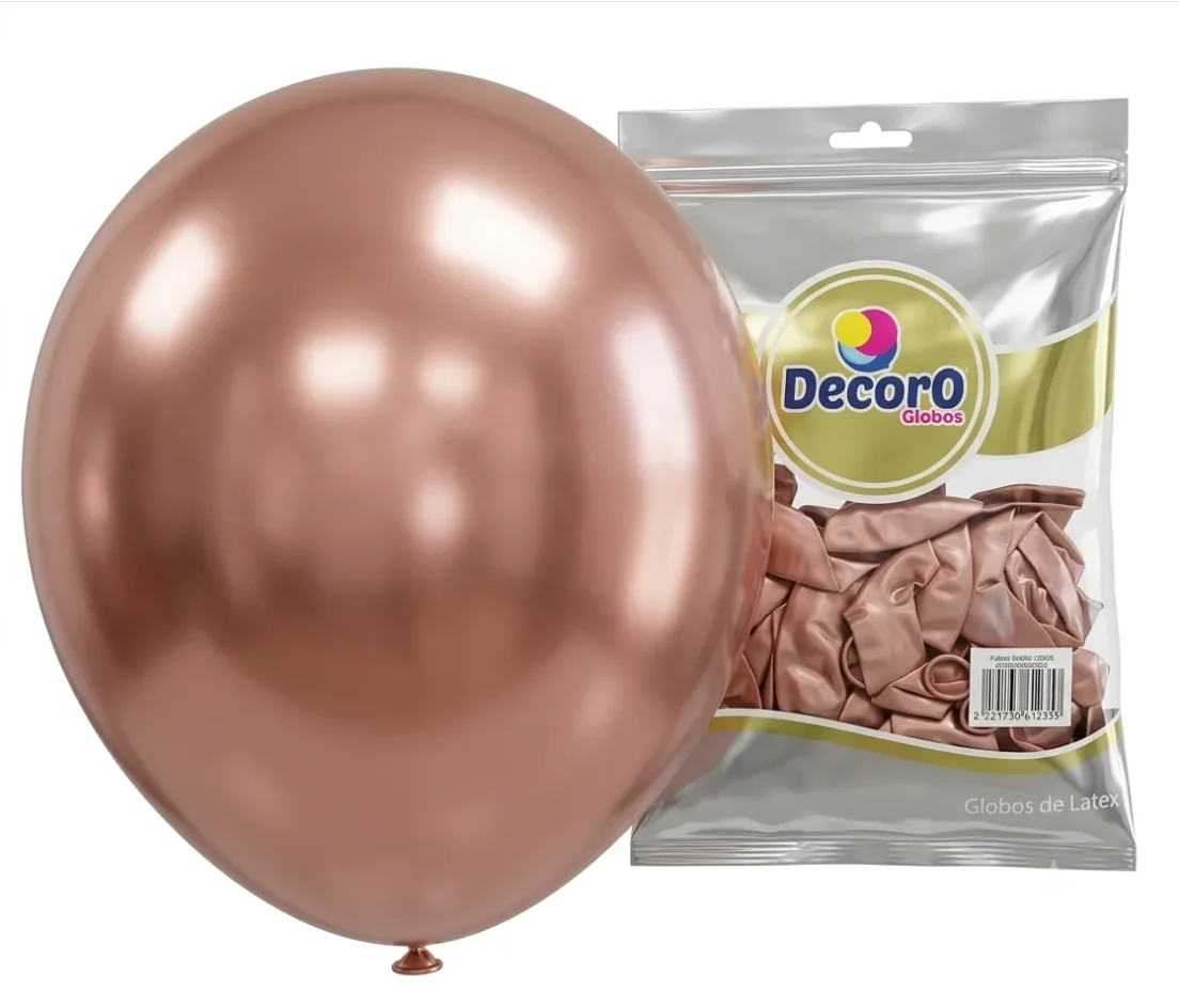 DECORO   CHROME J3 - RETRO ROSA 5"X50 PZAS
