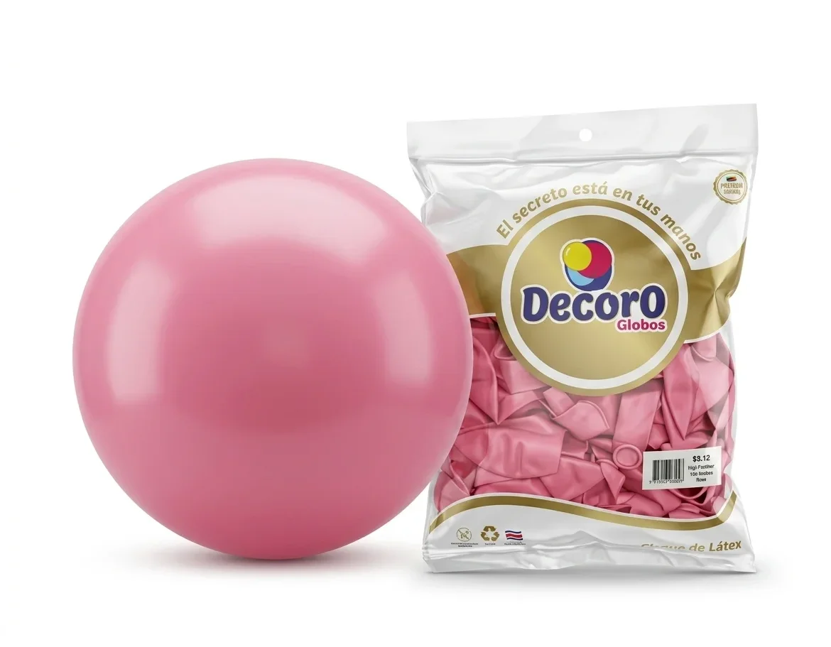 DECORO   ROSA 5"X100 PZA HIGH FASHION