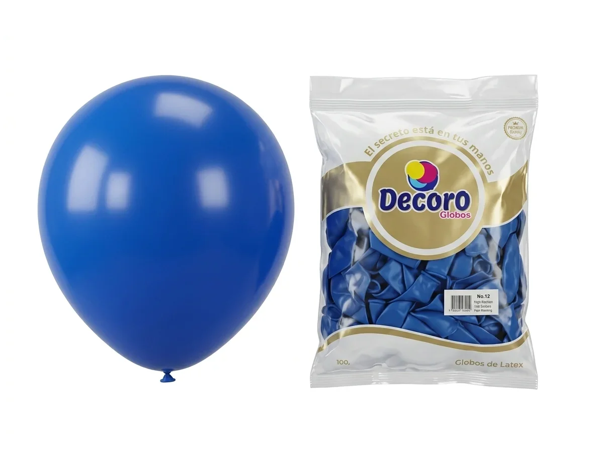 DECORO   AZUL PROFUNDO 5"X100 PZA HIGH FASHION