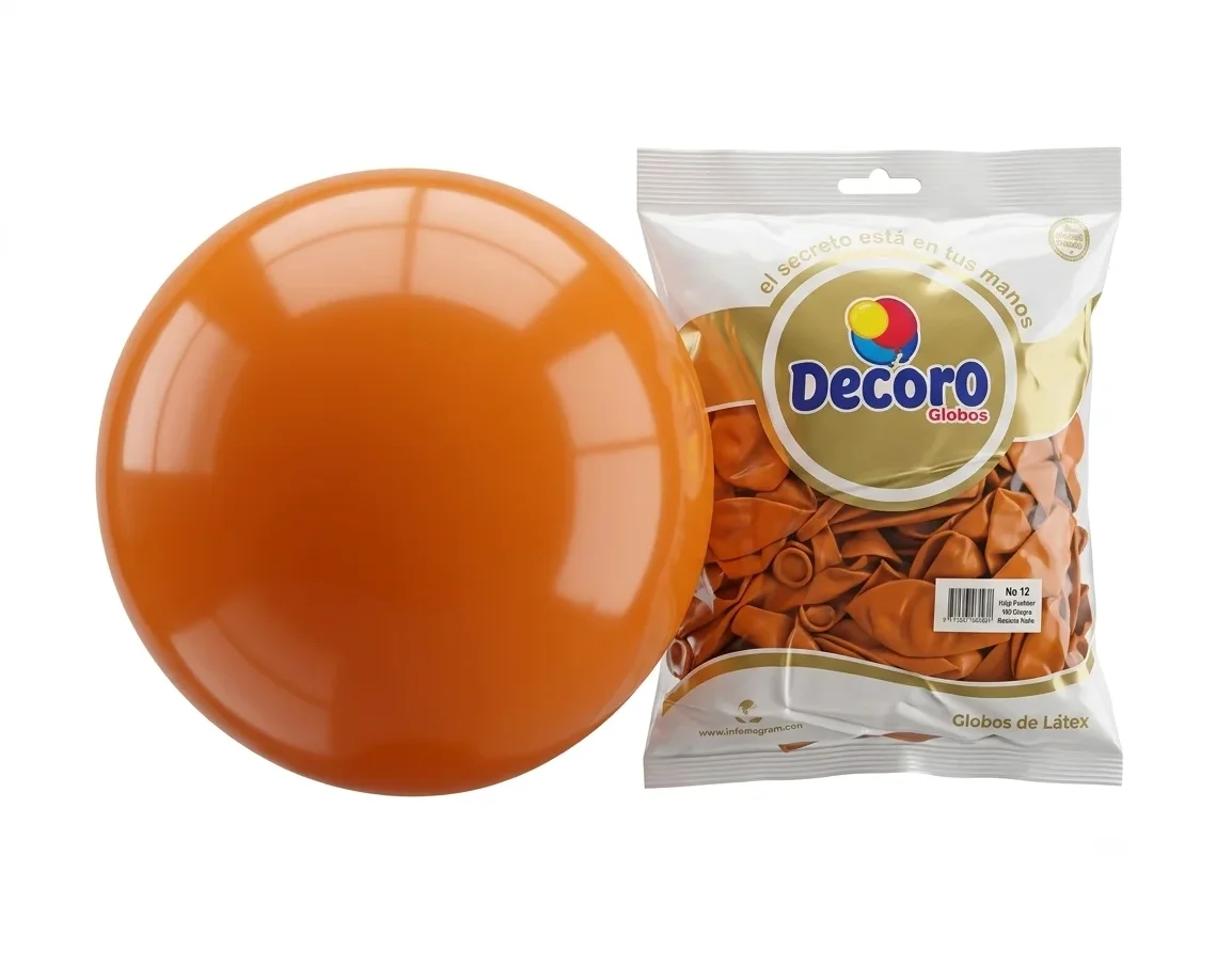 DECORO   NARANJA PALO 5"X100 PZA HIGH FASHION
