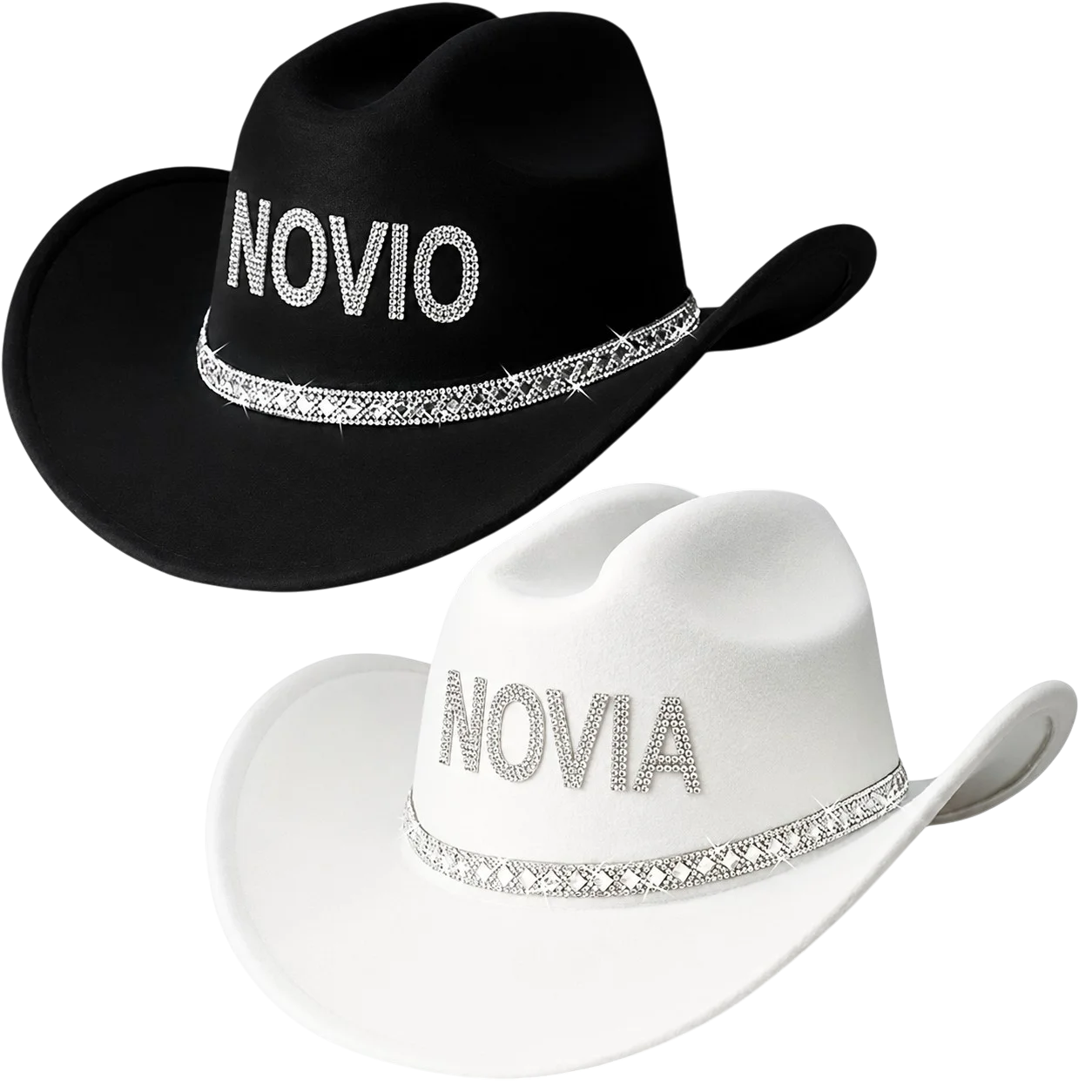 SOMBRERO TEJANO NOVIO Y NOVIA SBR-271