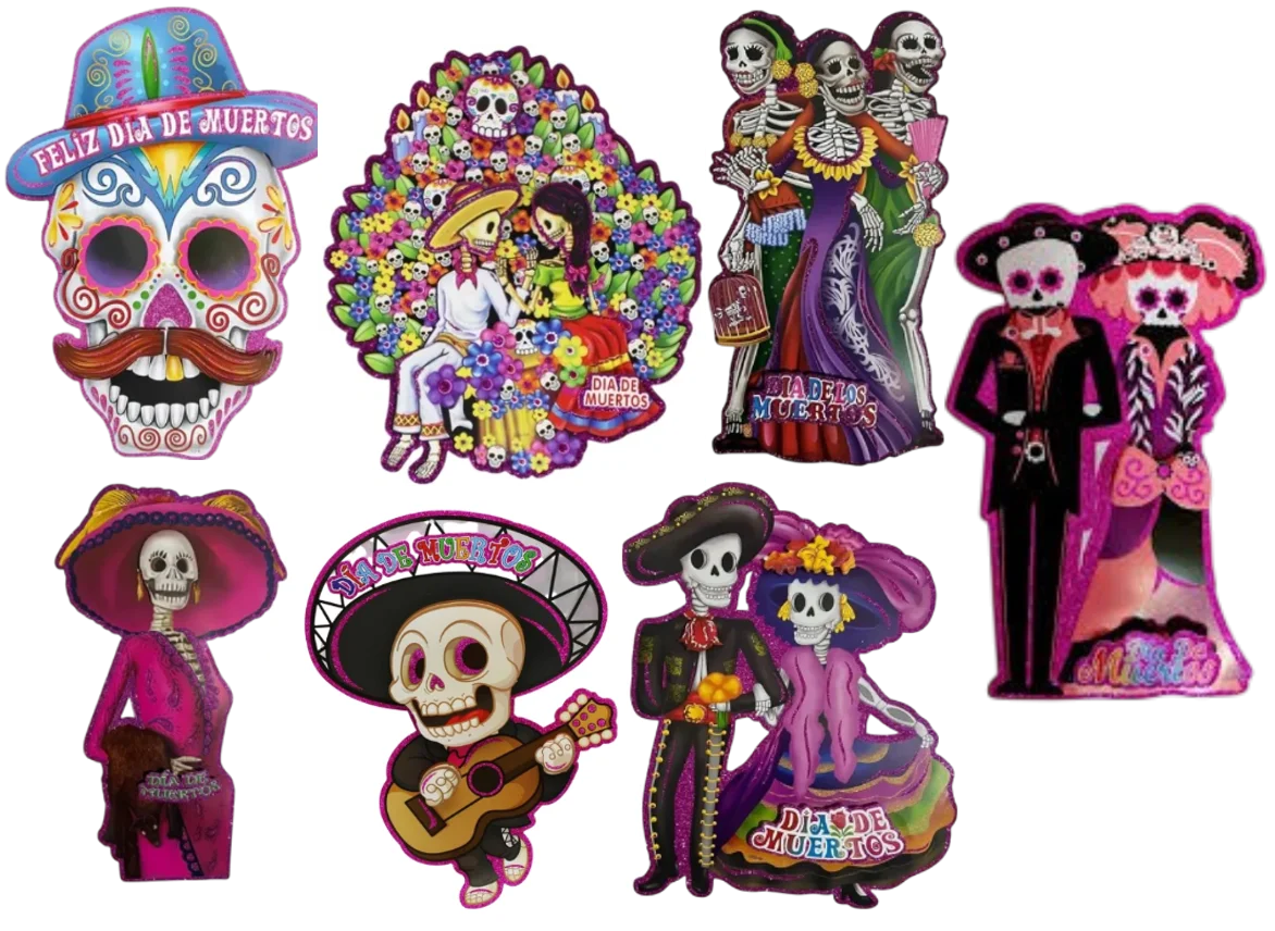 ADORNO CATRIN DIA DE MUERTO 55CM