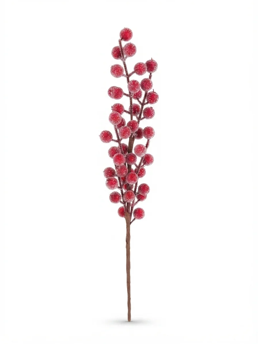 TALLO DE BAYAS ARTIFICIAL /50CM - DE95 NAVIDAD 