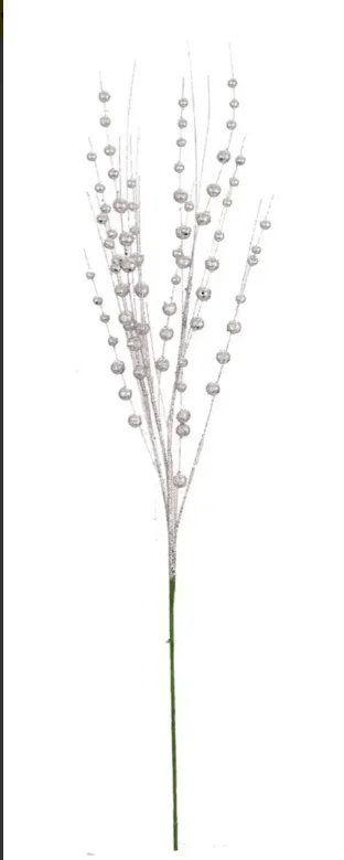 VARA ESFERA -PLATA/DORADA/ROJO  DIAMANTADA NAVIDEÑA