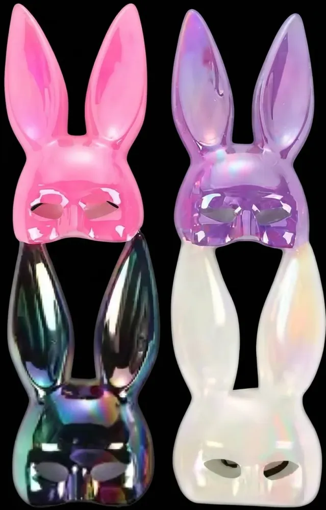 MASCARA OREJA CONEJO COLORES TORNASOL HALLOWEEN ATF-W-290 7006-1