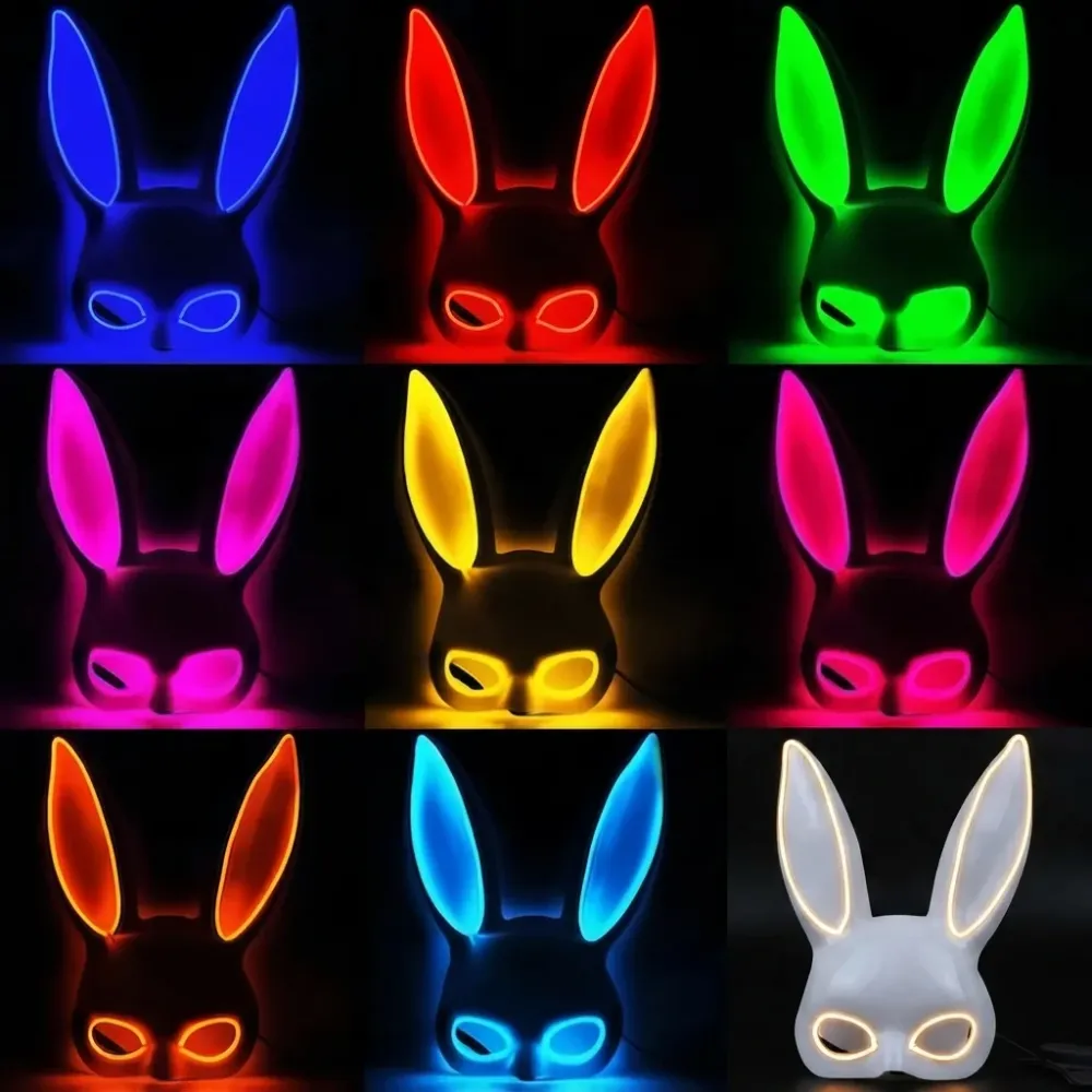 MASCARA OREJA DE CONEJO CON LUZ LED ATF-W-103