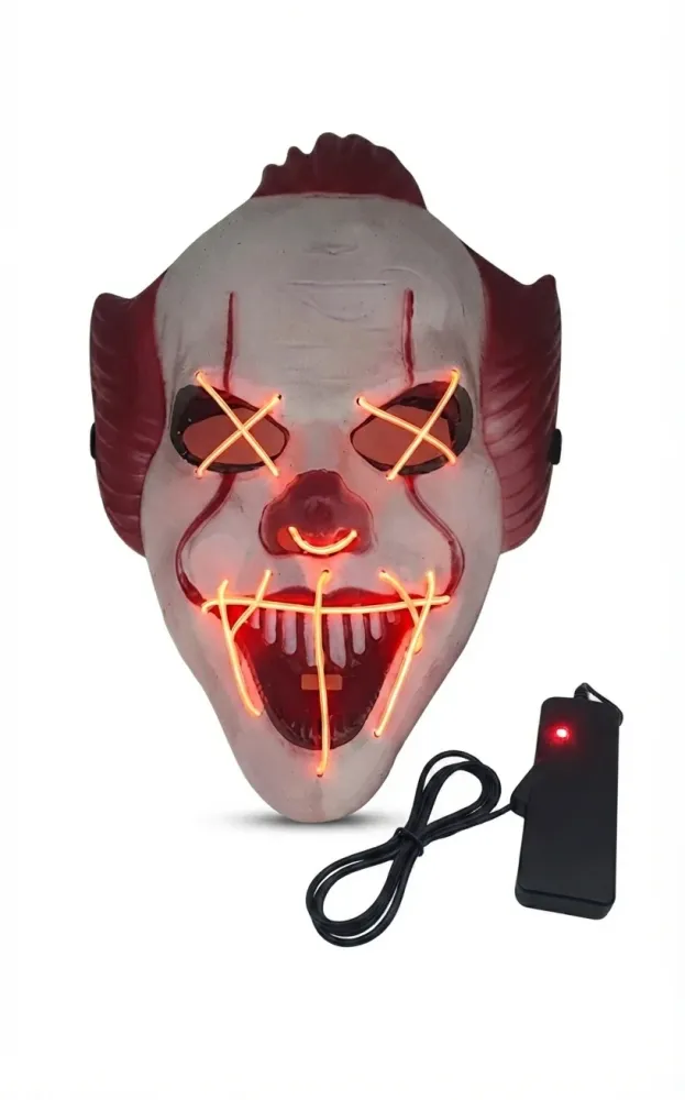 MASCARA PAYASO CON LUZ ATF-W-124