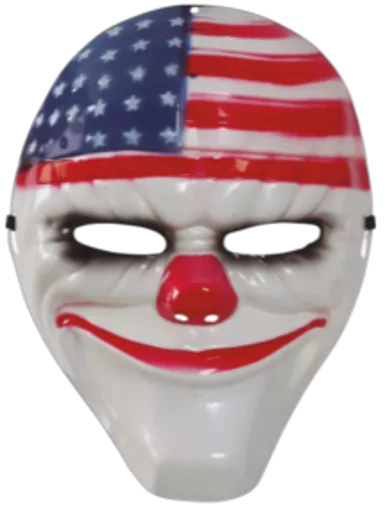 MASCARA PAYASO AMERICANO LA PURGA HALLOWEEN FU-112A