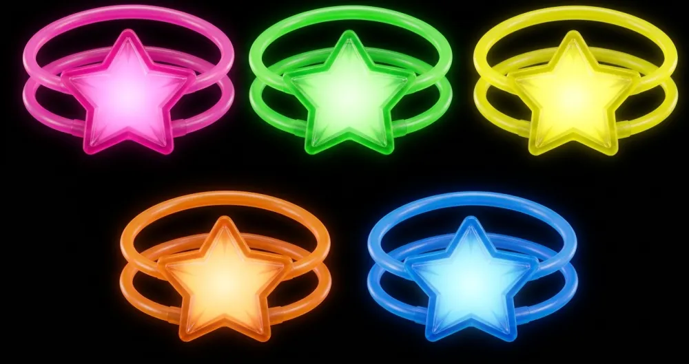 PULSERA NEON CON ADORNO ESTRELLA CORAZON PFM-10229010 PFM-10229011