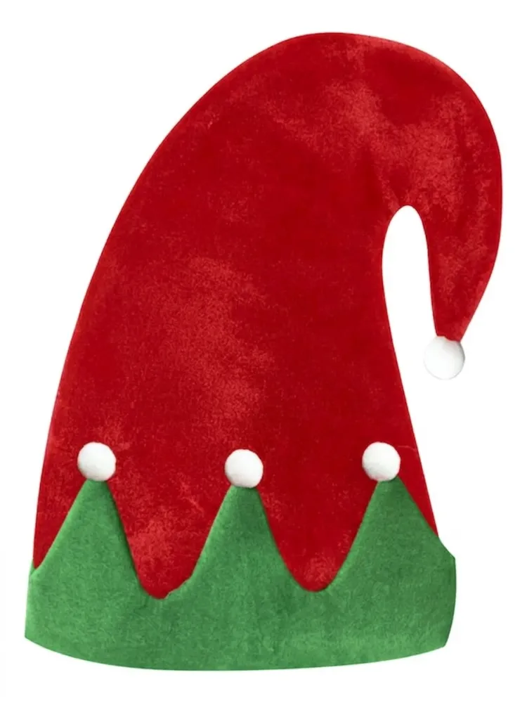 GORRO NAVIDEÑO DE ELFO EN COLOR ROJO DE-135