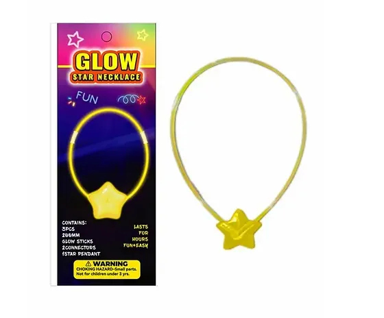 COLLAR LUMINOSO CON DIJE DE ESTRELLA