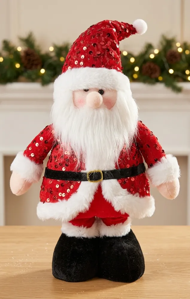 MUÑECO NAVIDEÑO DE PAPA NOEL DE PIE DE 55CM DE ALTO