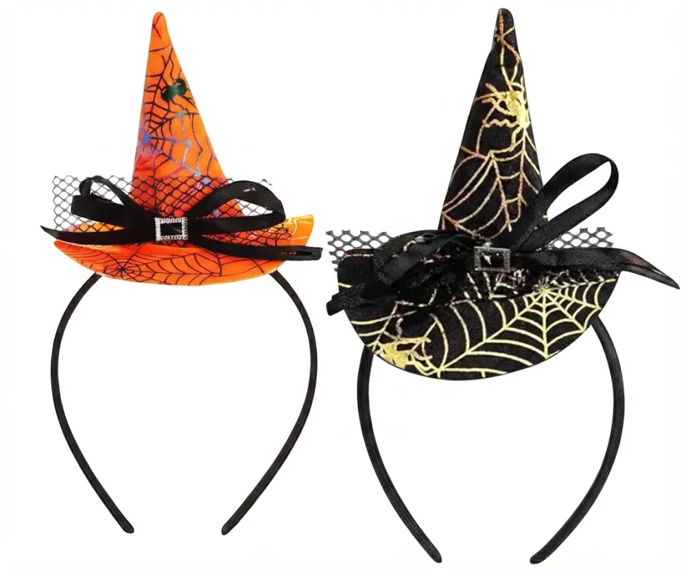 DIADEMA SOMBRERO BRUJITA PFM-24555 PFM-24554 HALLOWEEN