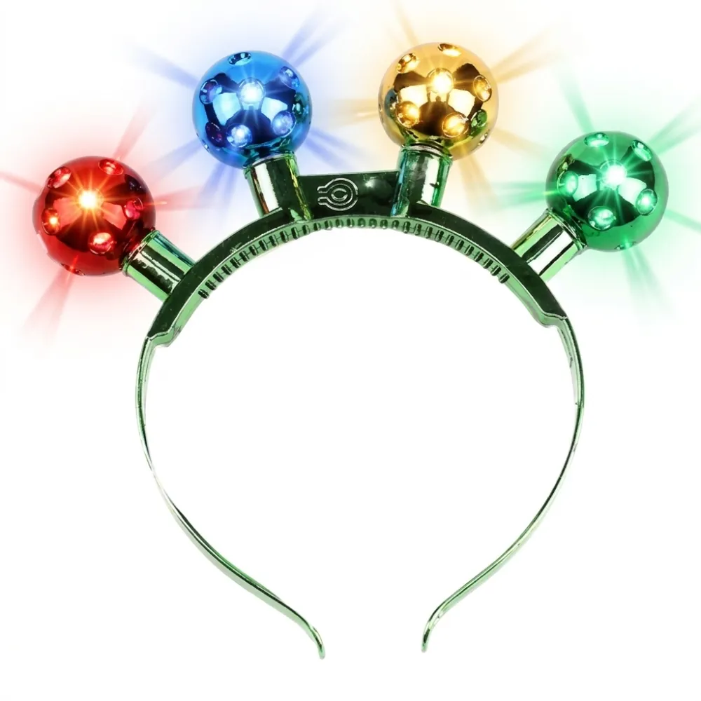 DIADEMA ESFERA CON LUZ NAVIDAD DDM-N-450