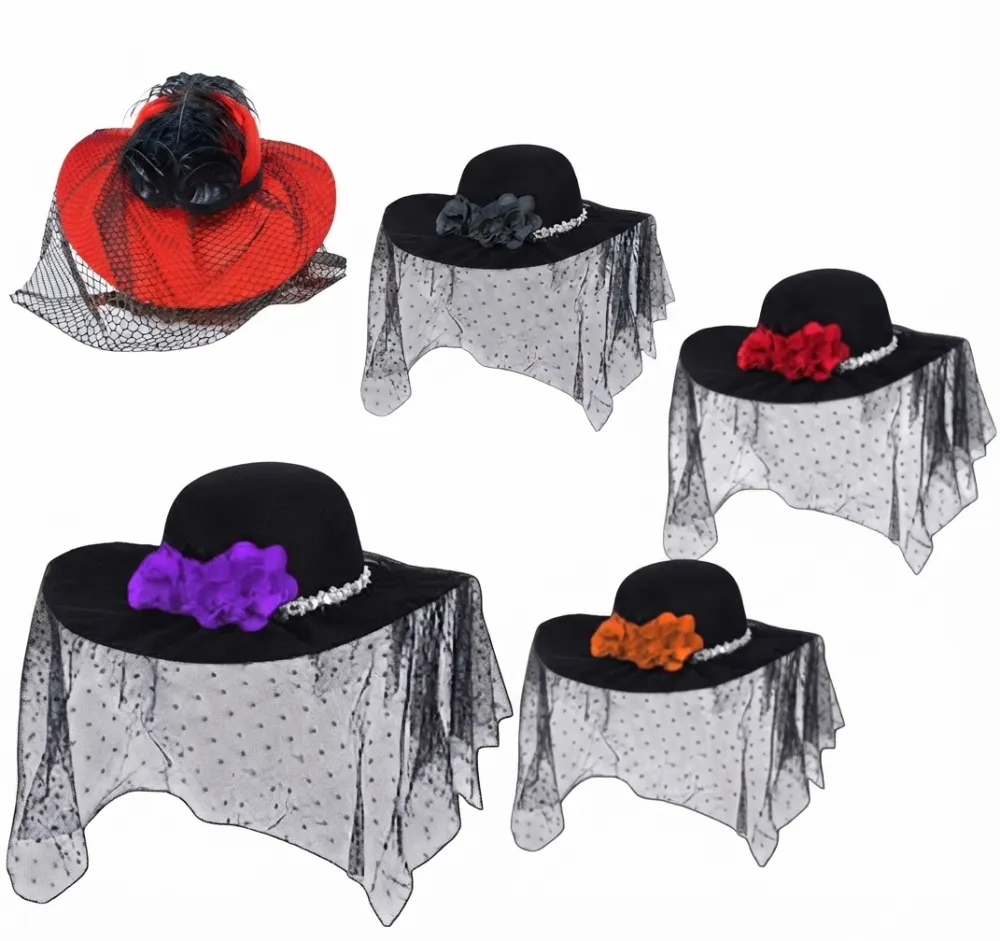 SOMBRERO CATRINA CON TUL MZ-868 MZ-870 19681 MZ-516A