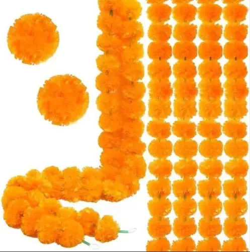 TIRAS DE FLORES ARTIFICIALES,NARANJA - 1.4 M