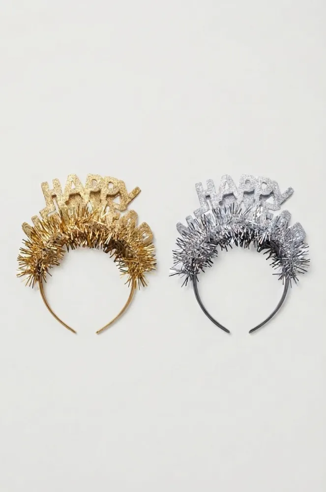 DIADEMA HAPPY NEW YEAR FOAMI Y ESCARCHA PFM-15141602 PFM-15141601