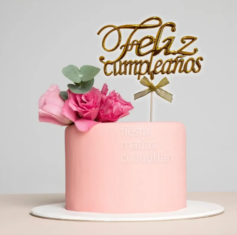 Foto 2 de CAKE TOPPERS "FELIZ CUMPLEAÑOS"